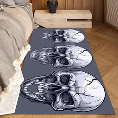 Thickened Halloween Area Rugs Skull Head Horror Ghost Death Rug