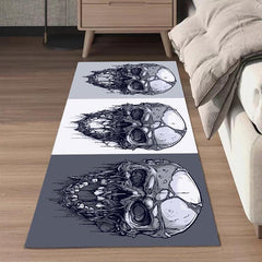 Thickened Halloween Area Rugs Skull Head Horror Ghost Death Rug