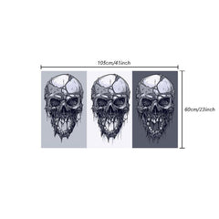 Thickened Halloween Area Rugs Skull Head Horror Ghost Death Rug
