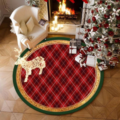 Christmas Tree Skirt Red Xmas Decorations Tree Mat Party