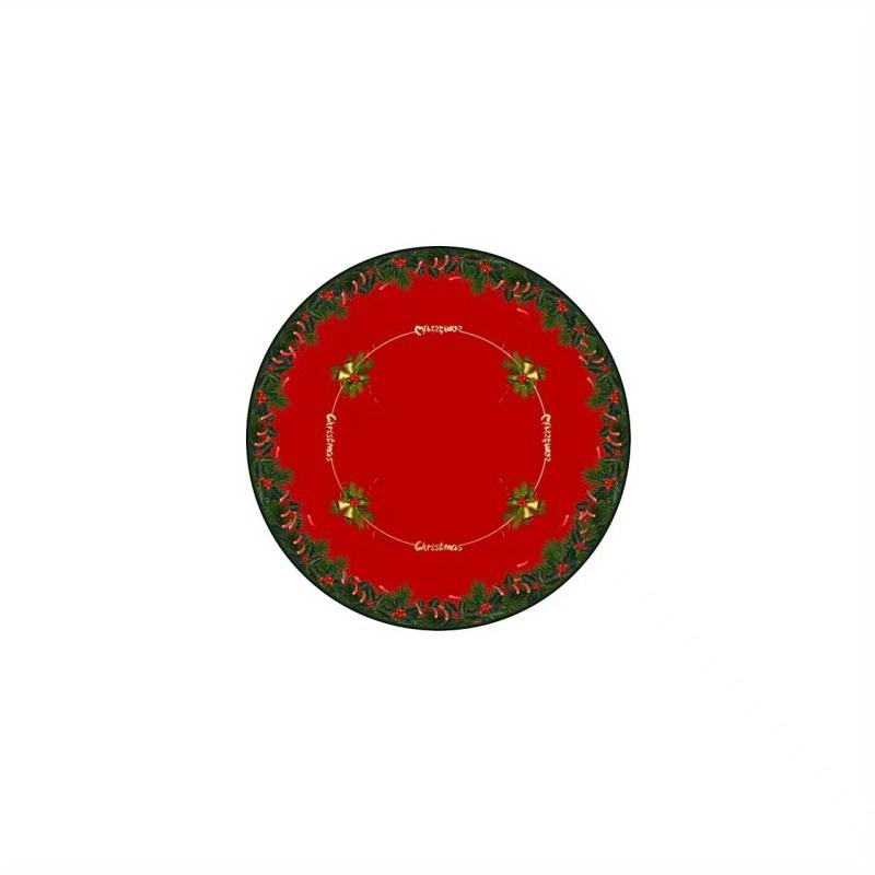 Christmas Tree Skirt Red Xmas Decorations Tree Mat Party