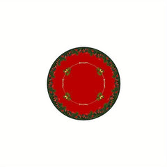 Christmas Tree Skirt Red Xmas Decorations Tree Mat Party