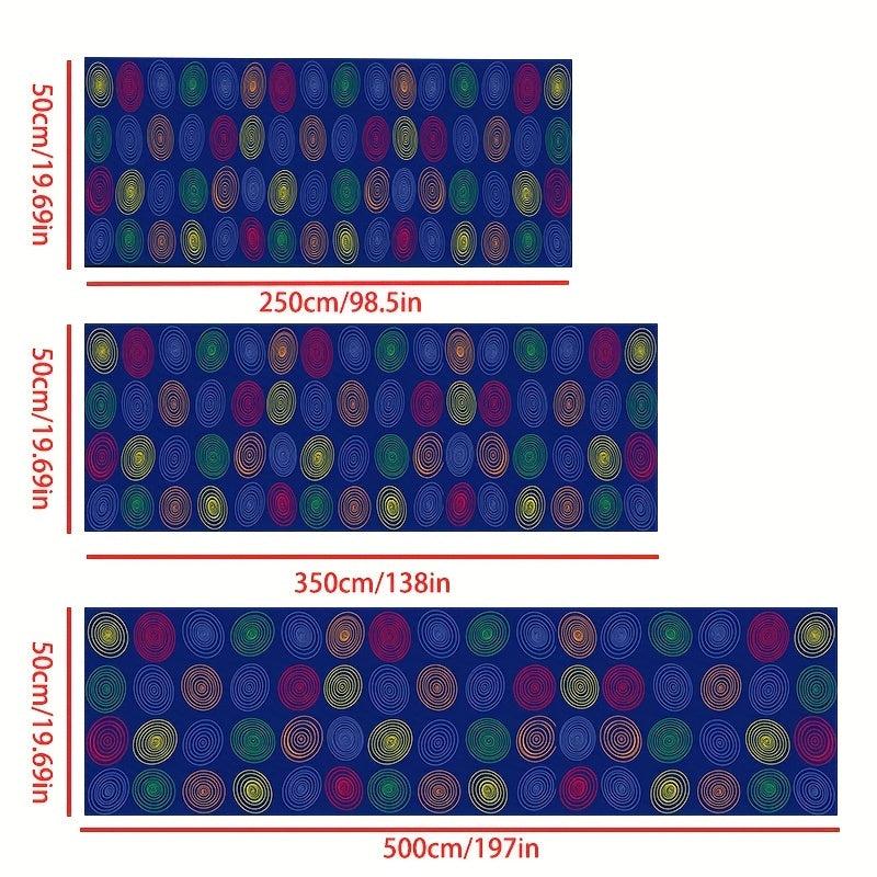 Colorful Circles Seating Classroom Carpet Rainbow Area Rug