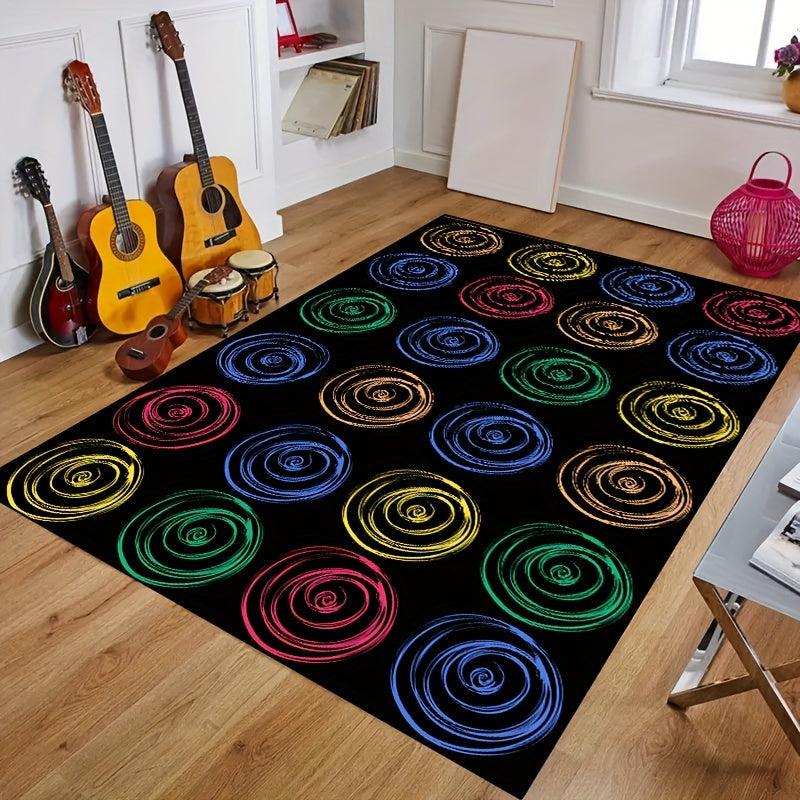 Children's Colorful Circles Carpet for Kindergarten