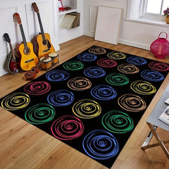 Children's Colorful Circles Carpet for Kindergarten