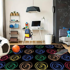 Children's Colorful Circles Carpet for Kindergarten