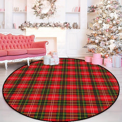 Red & Green Plaid Rug & Checked Rug Indoor Washable Entryway Decor