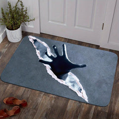 Halloween Rug Witch Ghost Doormat Indoor Outdoor Entrance Mat