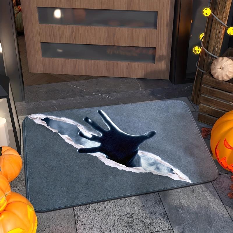 Halloween Rug Witch Ghost Doormat Indoor Outdoor Entrance Mat