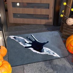 Halloween Rug Witch Ghost Doormat Indoor Outdoor Entrance Mat