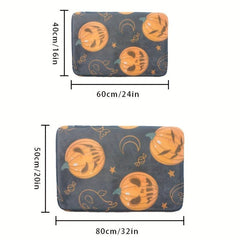 Halloween Pumpkin Area Rug Creative Floor Mat Kids Room Decor