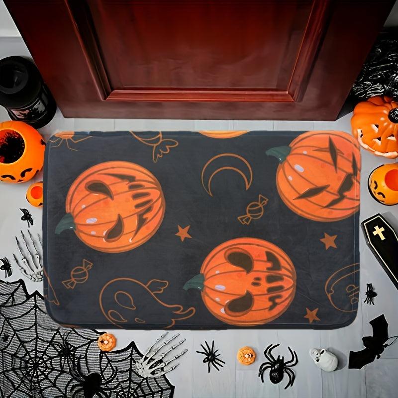 Halloween Pumpkin Area Rug Creative Floor Mat Kids Room Decor