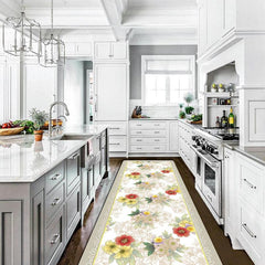 Romantic Farm Soft Kitchen Floor Mat Non-slip Waterproof Runner Rug