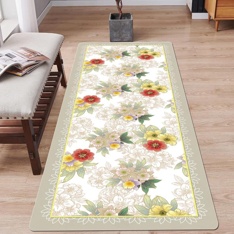 Romantic Farm Soft Kitchen Floor Mat Non-slip Waterproof Runner Rug