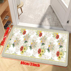 Romantic Farm Soft Kitchen Floor Mat Non-slip Waterproof Runner Rug