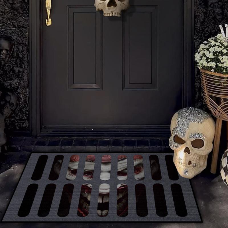 Halloween 3D Illusion Clown Door Mat - Non Skid Carpet