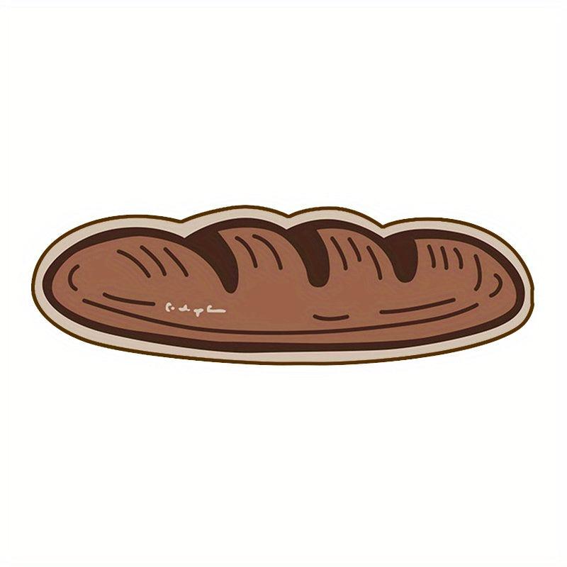 Cartoon Bread Bath Rug Non-slip & Absorbent Bathroom Mat