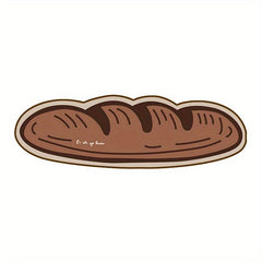 Cartoon Bread Bath Rug Non-slip & Absorbent Bathroom Mat