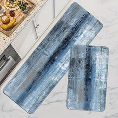 Soft Kitchen Floor Mat Vintage Abstract Area Rug Non slip Waterproof Kitchen Mat