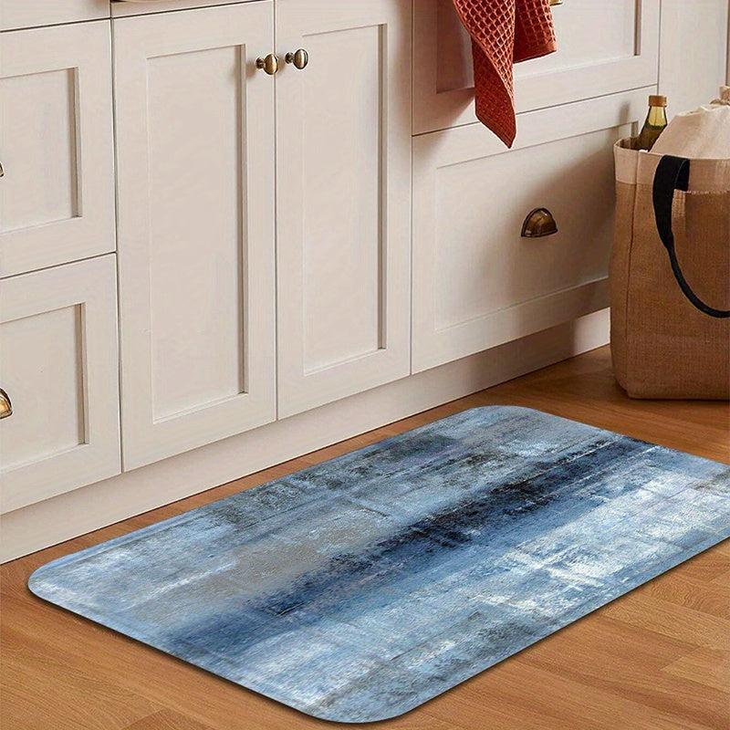 Soft Kitchen Floor Mat Vintage Abstract Area Rug Non slip Waterproof Kitchen Mat