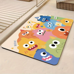 1pc Monster Kitchen Drain Mat Absorbent Quick Drying Bar Coaster Place Mat