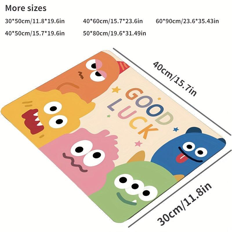 1pc Monster Kitchen Drain Mat Absorbent Quick Drying Bar Coaster Place Mat