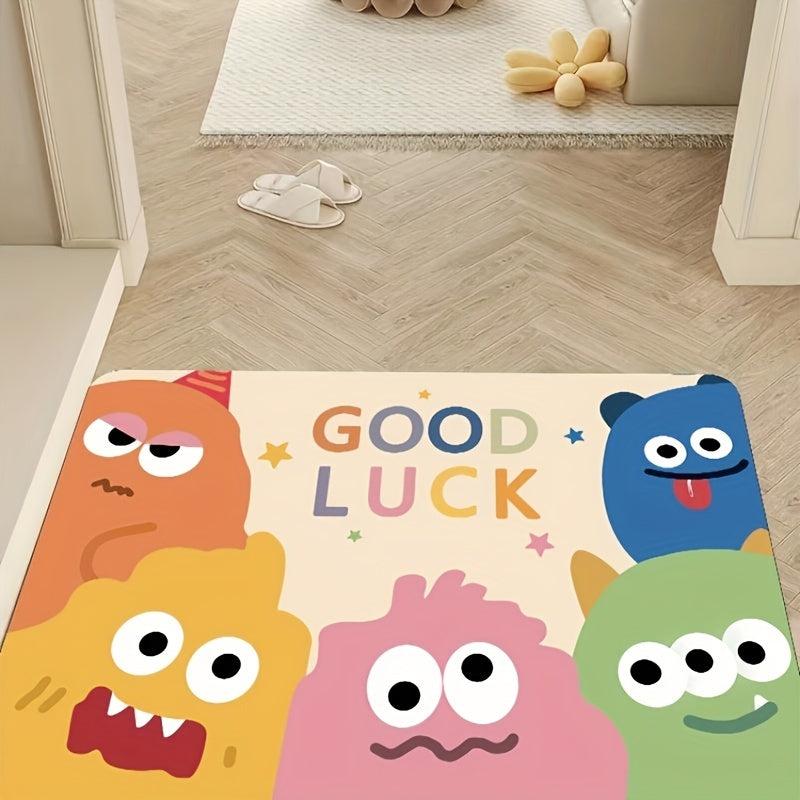 1pc Monster Kitchen Drain Mat Absorbent Quick Drying Bar Coaster Place Mat