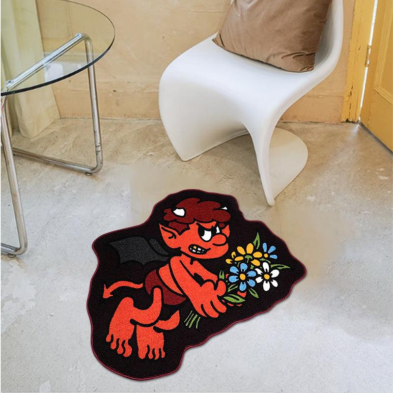 1pc Halloween Funny Decoration Rugs Home Bedroom Bedside Carpet