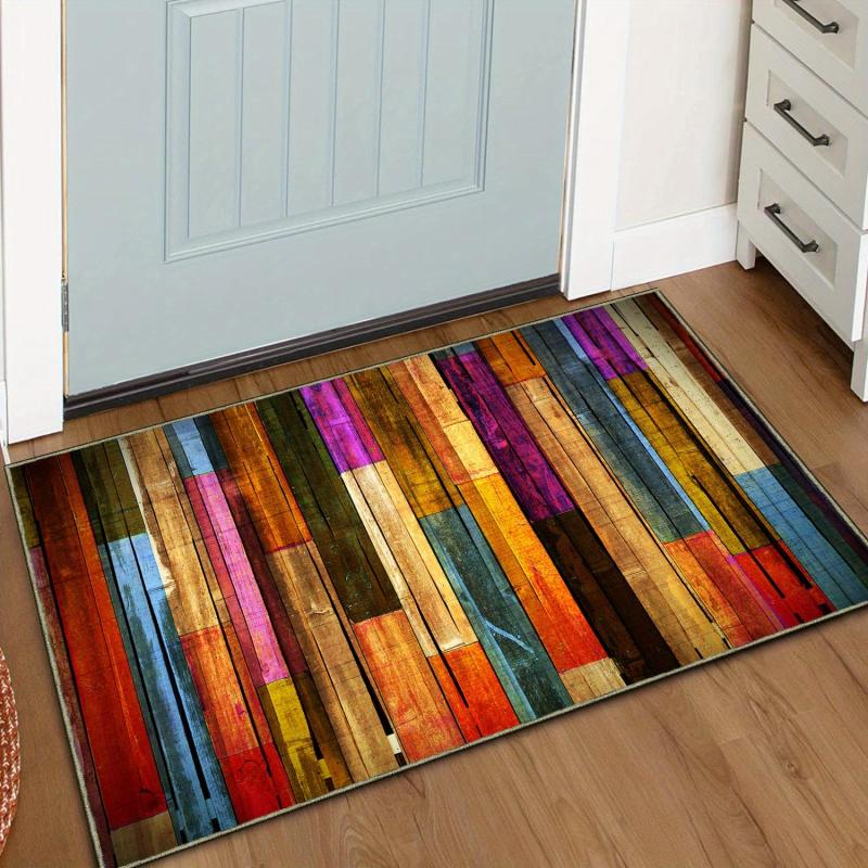 Rainbow Kitchen Rug Anti Fatigue Comfort Heavy Duty Waterproof Doormat