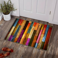 Rainbow Kitchen Rug Anti Fatigue Comfort Heavy Duty Waterproof Doormat