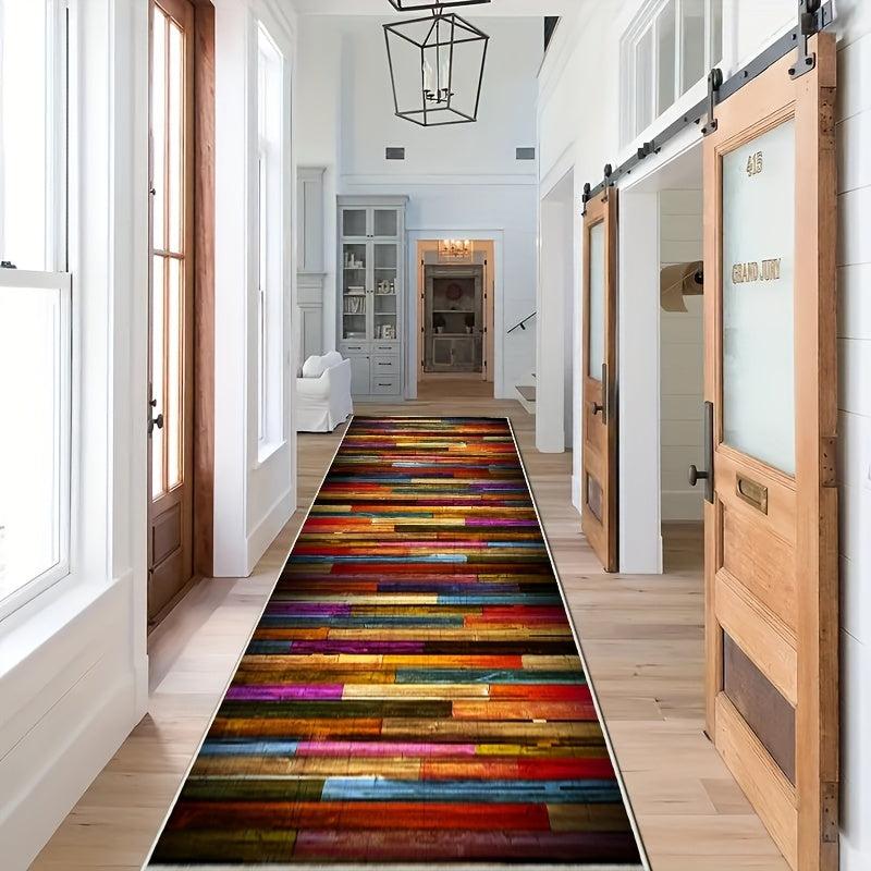 Rainbow Kitchen Rug Anti Fatigue Comfort Heavy Duty Waterproof Doormat