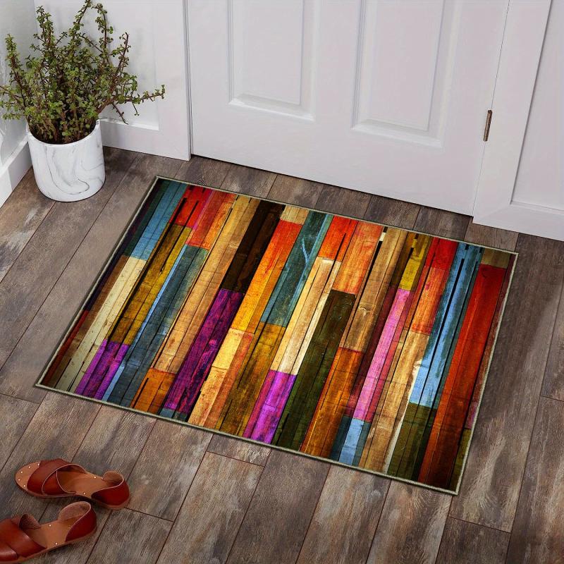 Rainbow Kitchen Rug Anti Fatigue Comfort Heavy Duty Waterproof Doormat