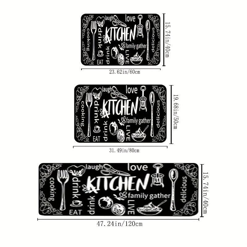 Soft Thickened Kitchen Mat Non slip Floor Mat Waterproof Runner Rug