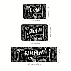 Soft Thickened Kitchen Mat Non slip Floor Mat Waterproof Runner Rug