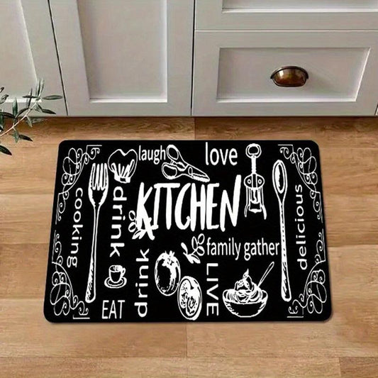 Soft Thickened Kitchen Mat Non slip Floor Mat Waterproof Runner Rug