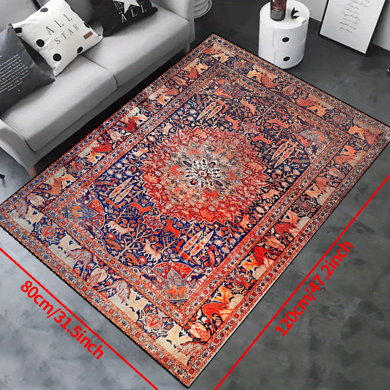 Vintage Boho Non-slip Resistant Rug Machine Washable Waterproof Carpet