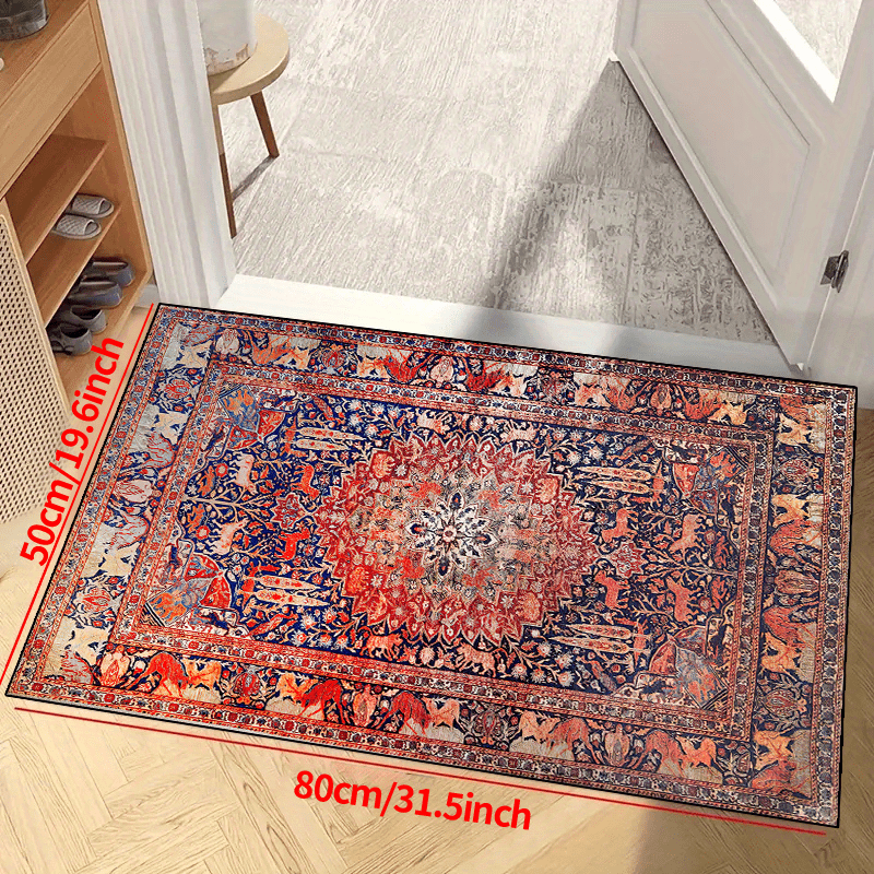 Vintage Boho Non-slip Resistant Rug Machine Washable Waterproof Carpet