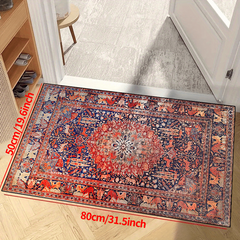 Vintage Boho Non-slip Resistant Rug Machine Washable Waterproof Carpet