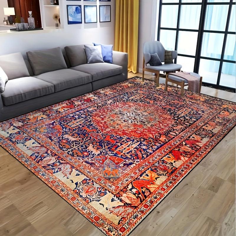 Vintage Boho Non-slip Resistant Rug Machine Washable Waterproof Carpet