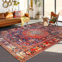 Vintage Boho Non-slip Resistant Rug Machine Washable Waterproof Carpet