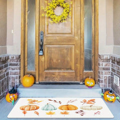 Halloween Pumpkin Pattern Kitchen Rug Anti-slip Mat