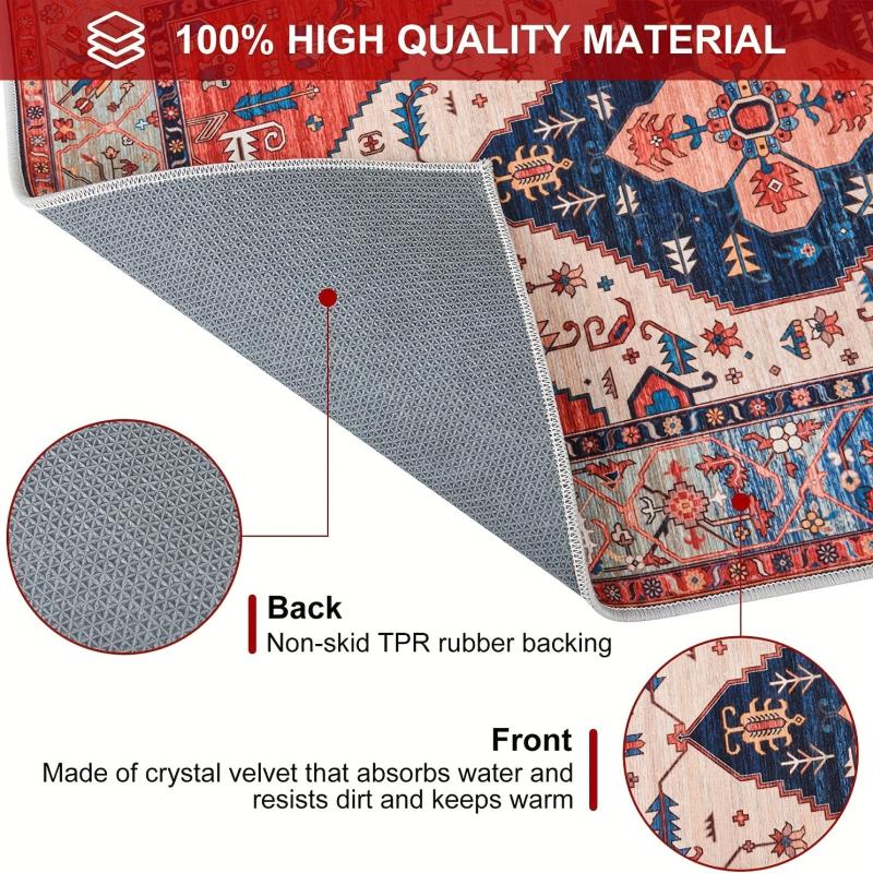 Boho Entryway Rug Small Kitchen Rugs Non Slip Doormat