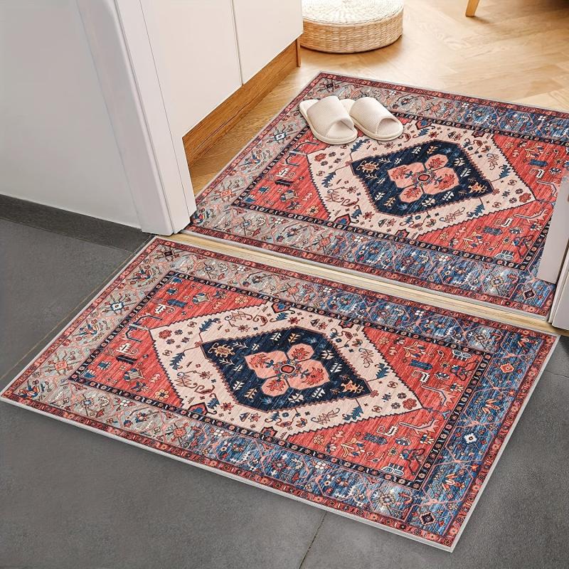 Boho Entryway Rug Small Kitchen Rugs Non Slip Doormat