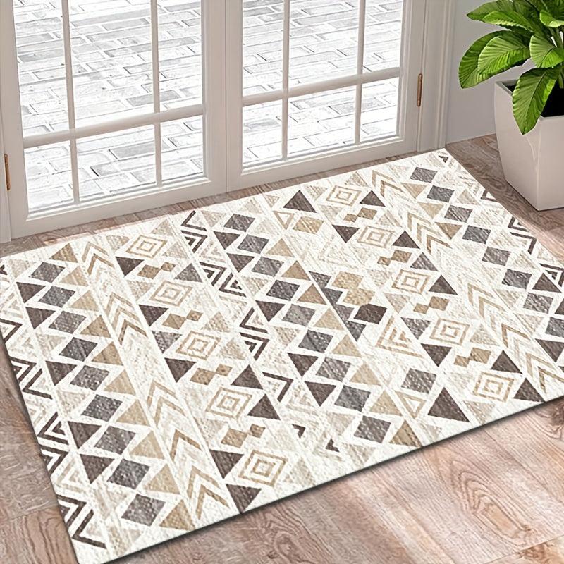 Geometric Printed Floor Mat Non Slip Carpet for Home Decor