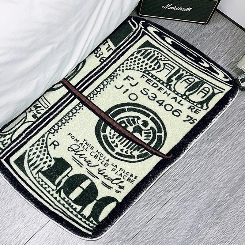 Faux Wool Dollar Rugs Bedroom Thickened Shaggy Floor Mats Area Rugs