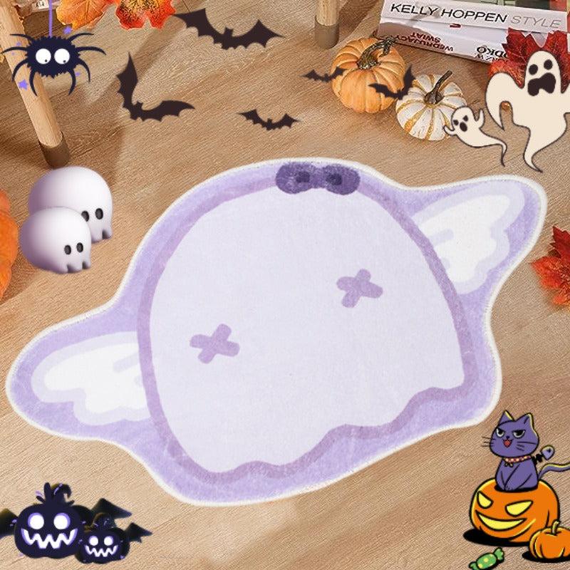 Thick Fluffy Halloween Area Rug Faux Cashmere Ghost Carpet