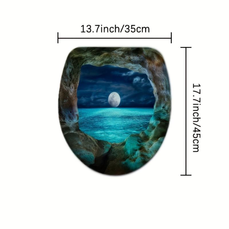 Soft Absorbent Moonlight Bathroom Rug Set Non Slip Shaggy Mats Washable Carpets