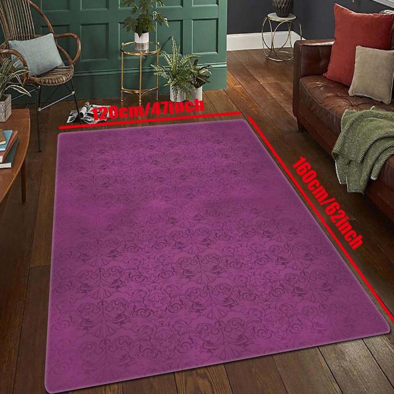 Medieval Vintage Flower Pattern Carpet Horror Entrance Rug