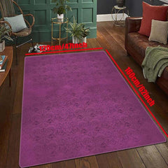 Medieval Vintage Flower Pattern Carpet Horror Entrance Rug