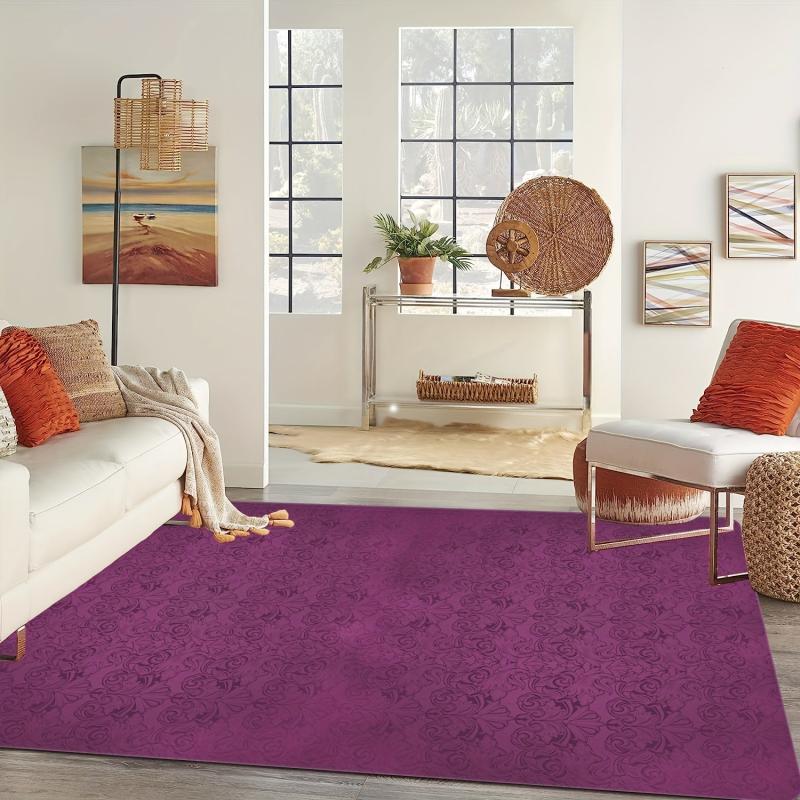 Medieval Vintage Flower Pattern Carpet Horror Entrance Rug